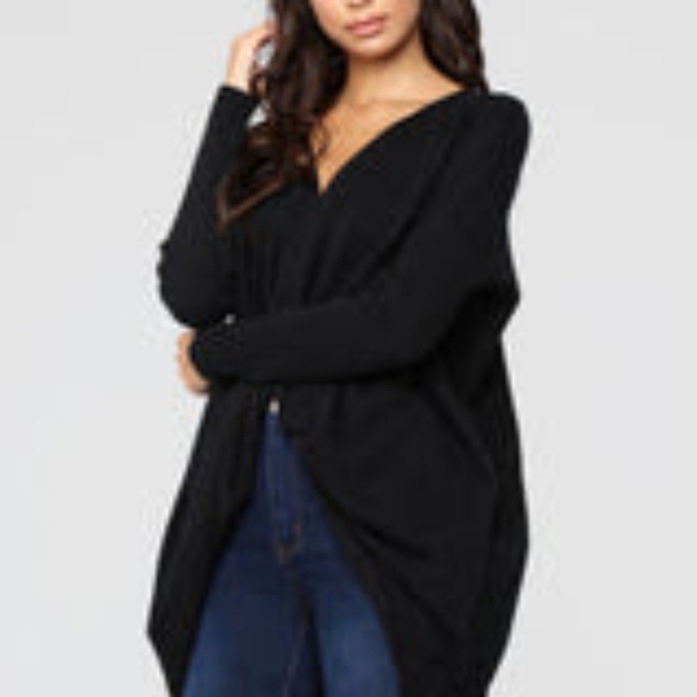Fashion Nova Twist Front Poncho